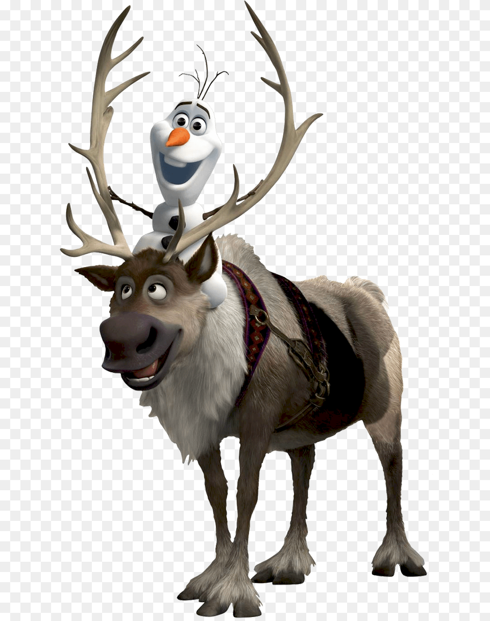 Transparent Olaf Clipart Sven Frozen Transparent Background, Animal, Deer, Mammal, Wildlife Free Png