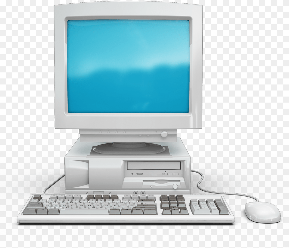 Transparent Old Computer Clipart Old Desktop Computer, Pc, Electronics, Monitor, Hardware Free Png