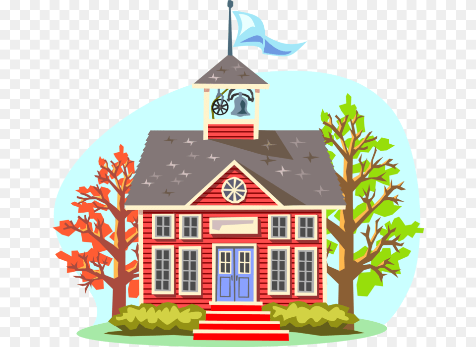 Transparent Old House Clipart Kindergarten School Clipart, Architecture, Building, Clock Tower, Tower Free Png Download