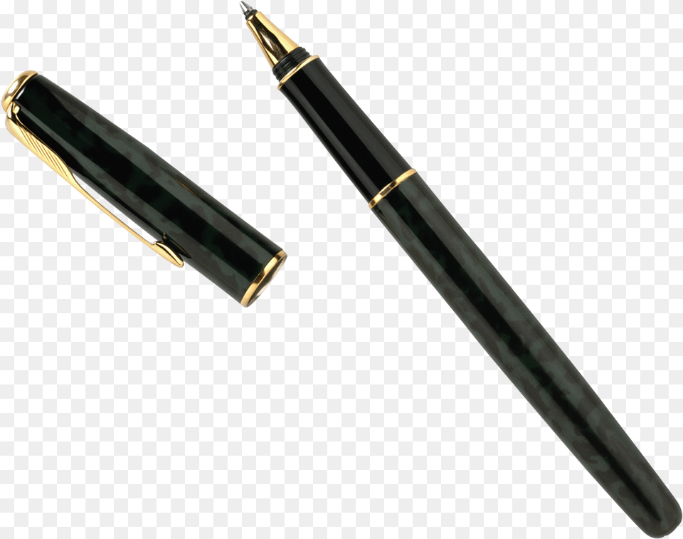 Transparent Old Pen Clipart Pen Top View, Fountain Pen, Blade, Dagger, Knife Free Png