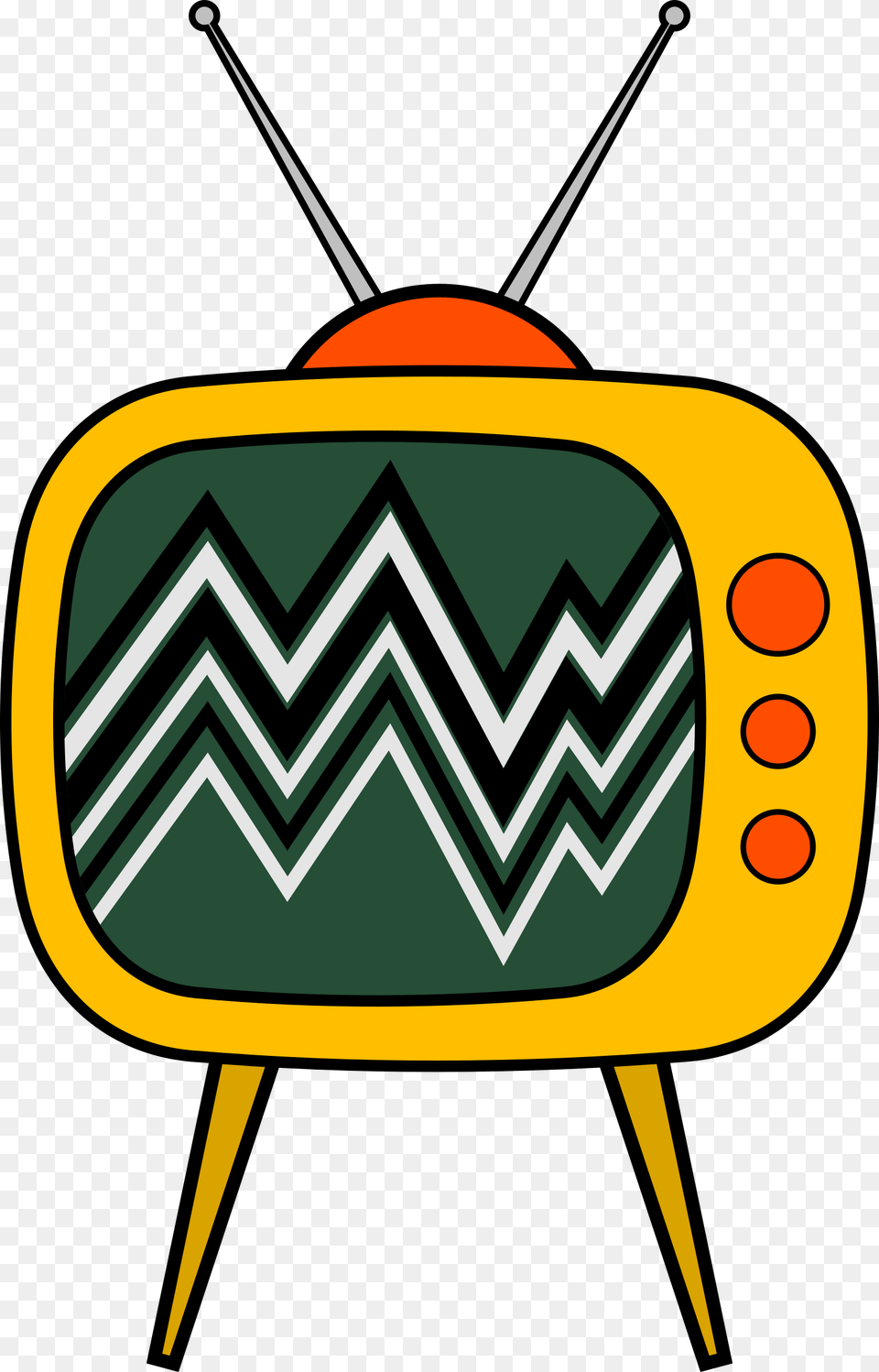 Transparent Old Tv Clipart Old Tv Cartoon, Computer Hardware, Electronics, Hardware, Monitor Png Image