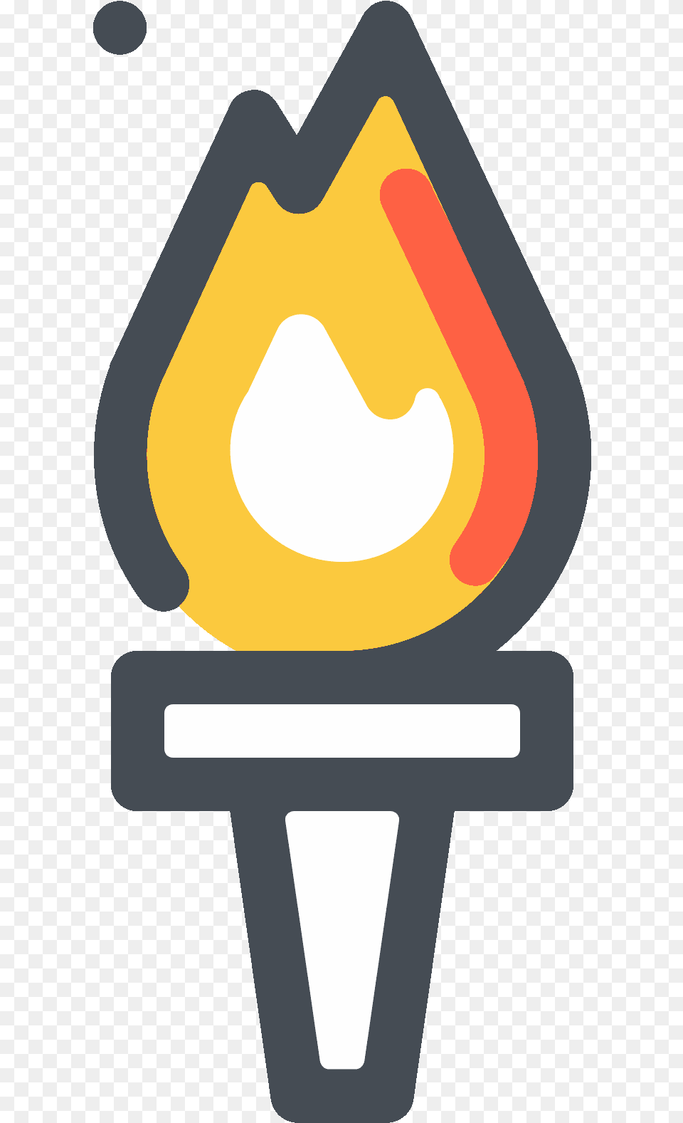 Transparent Olympic Torch Clipart Torch Icon, Light, Sign, Symbol, Traffic Light Free Png