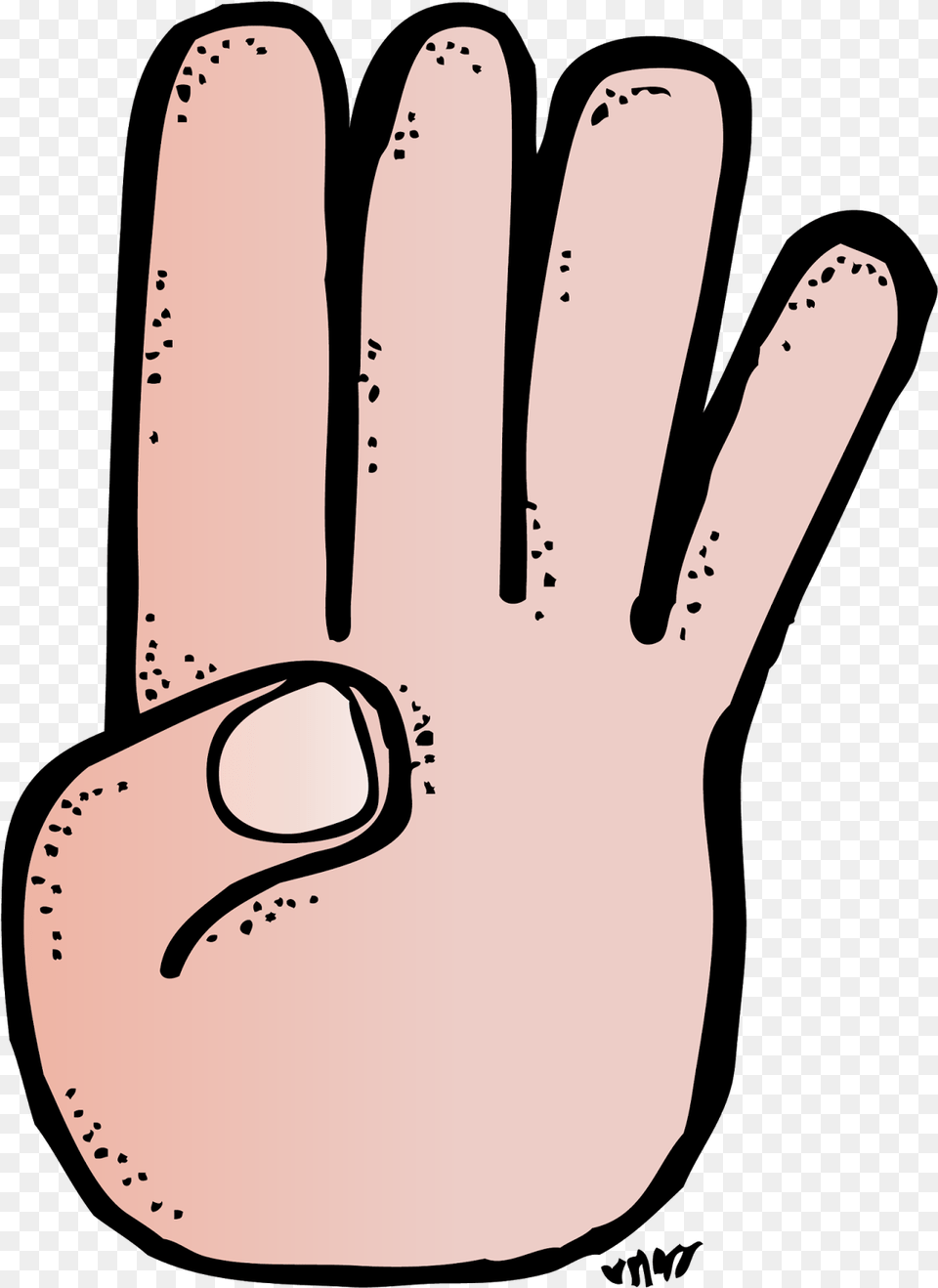 Transparent One Finger Clipart Hand Clipart Melonheadz, Glove, Clothing, Sport, Baseball Glove Png Image