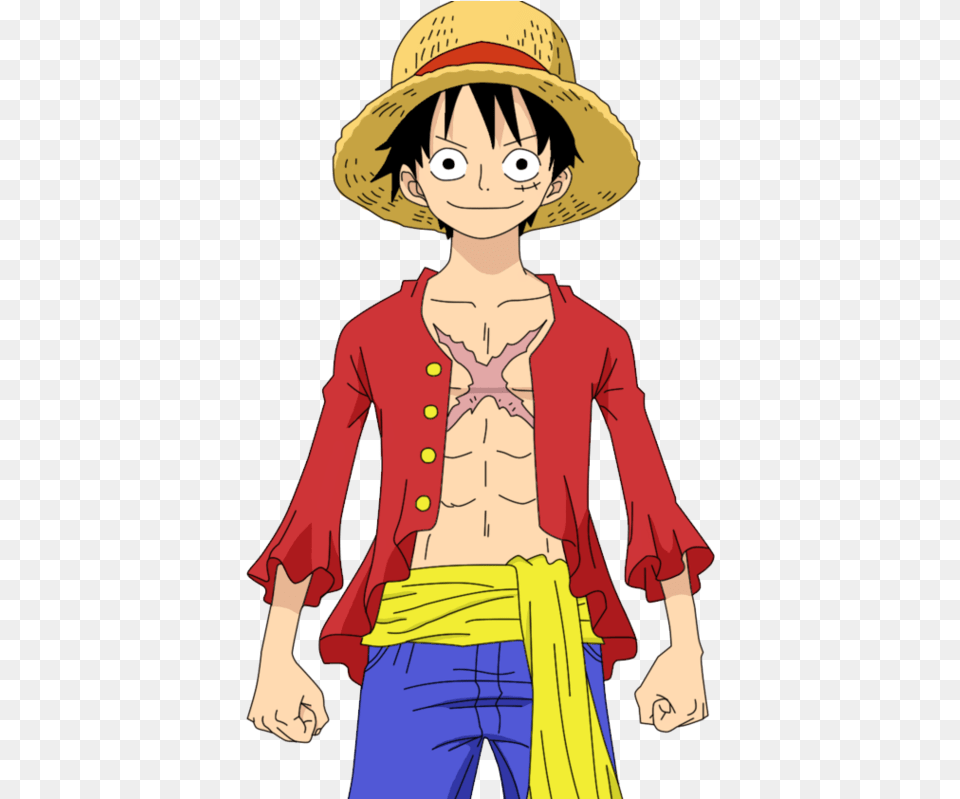 Transparent One Piece Luffy Monkey D Luffy Cool Fanart, Book, Comics, Publication, Adult Free Png