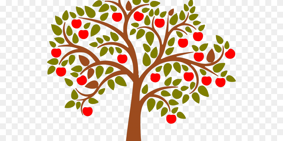 Transparent Onomatopoeia Clipart Apple Tree Vector, Art, Pattern, Graphics, Floral Design Free Png Download