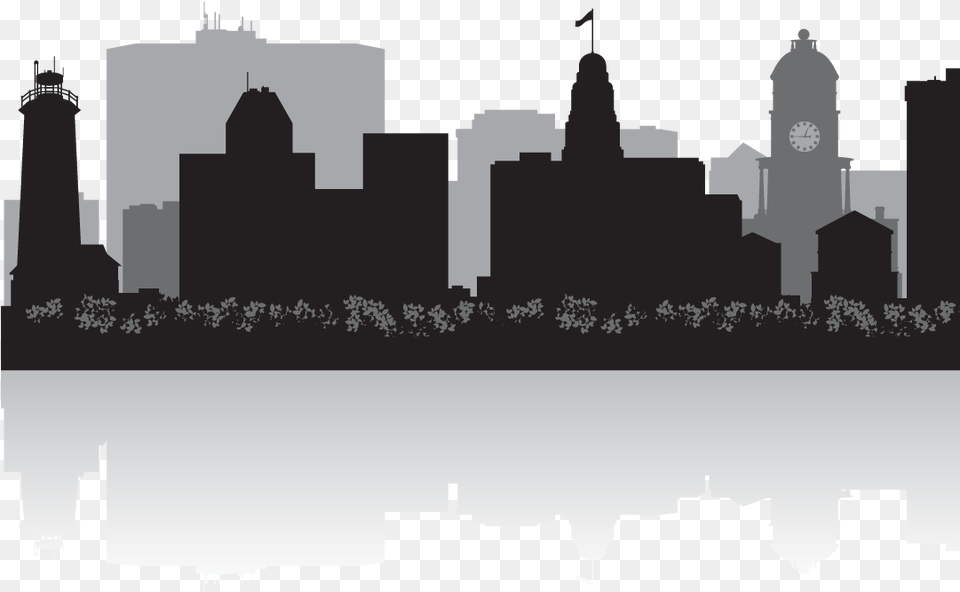 Transparent Open Book Silhouette Halifax Skyline Silhouette, Architecture, Building, City, Clock Tower Free Png Download