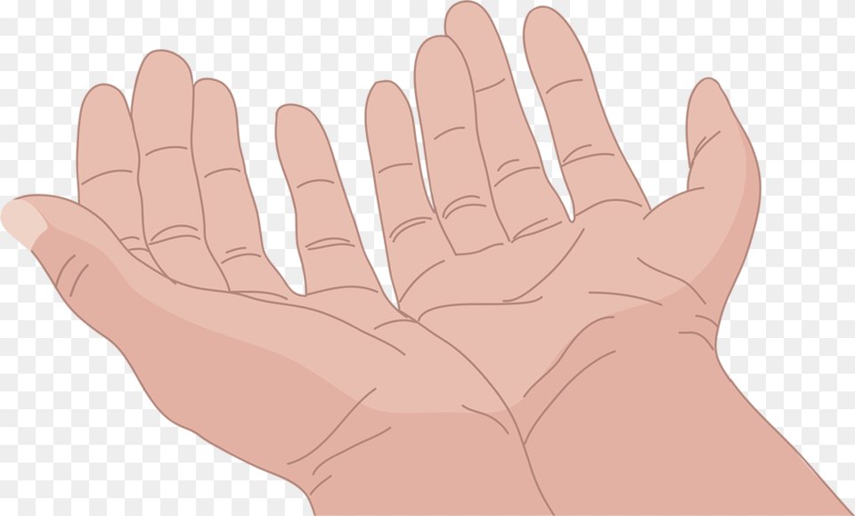 Transparent Open Hands, Body Part, Finger, Hand, Person Png Image