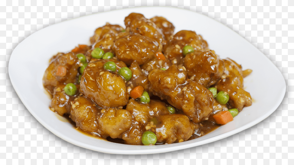 Transparent Orange Chicken General Tso Chicken, Food, Food Presentation, Plate, Meal Free Png