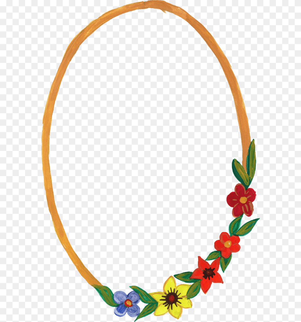 Transparent Orange Flowers Orange Oval Flower, Accessories, Jewelry, Necklace, Plant Png Image