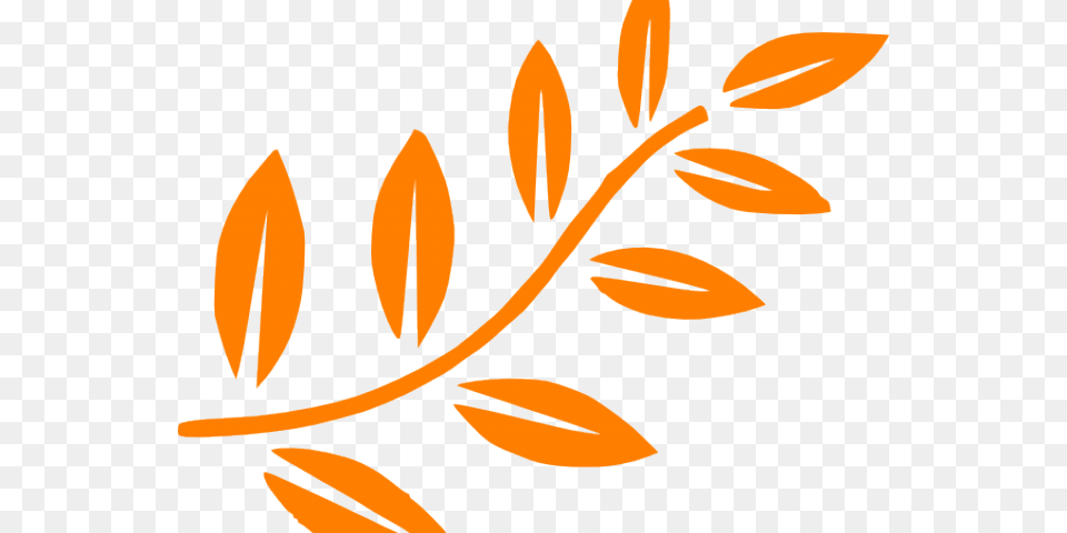 Transparent Orange Leaf Green Leaves Clipart, Art, Floral Design, Graphics, Plant Free Png