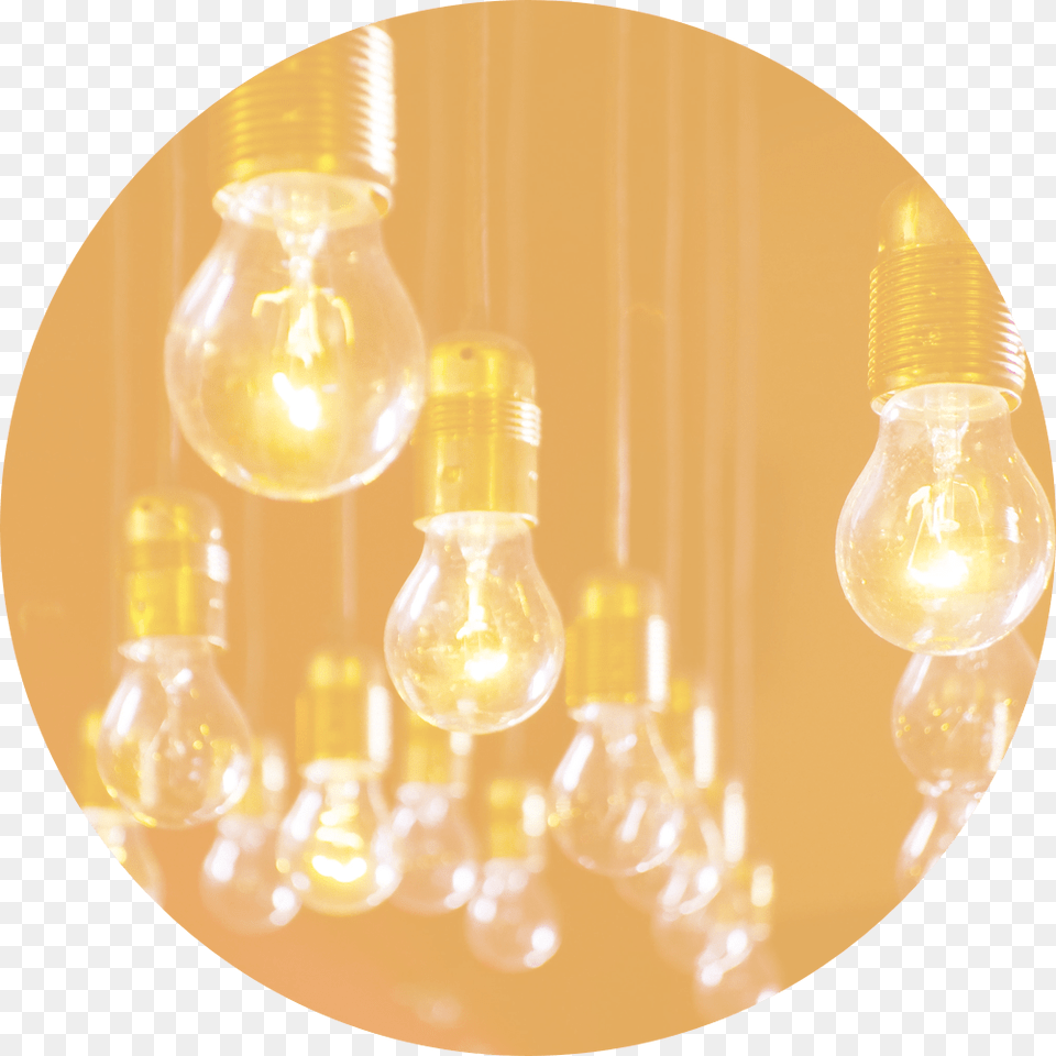 Transparent Orange Light Electricity, Lightbulb, Chandelier, Lamp Png Image