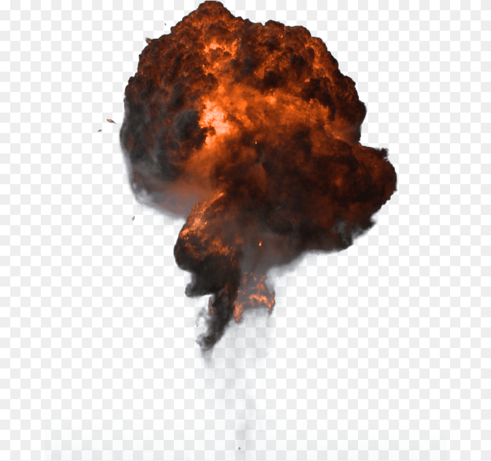 Transparent Orange Smoke Realistic Explosion Effect, Fire Free Png Download