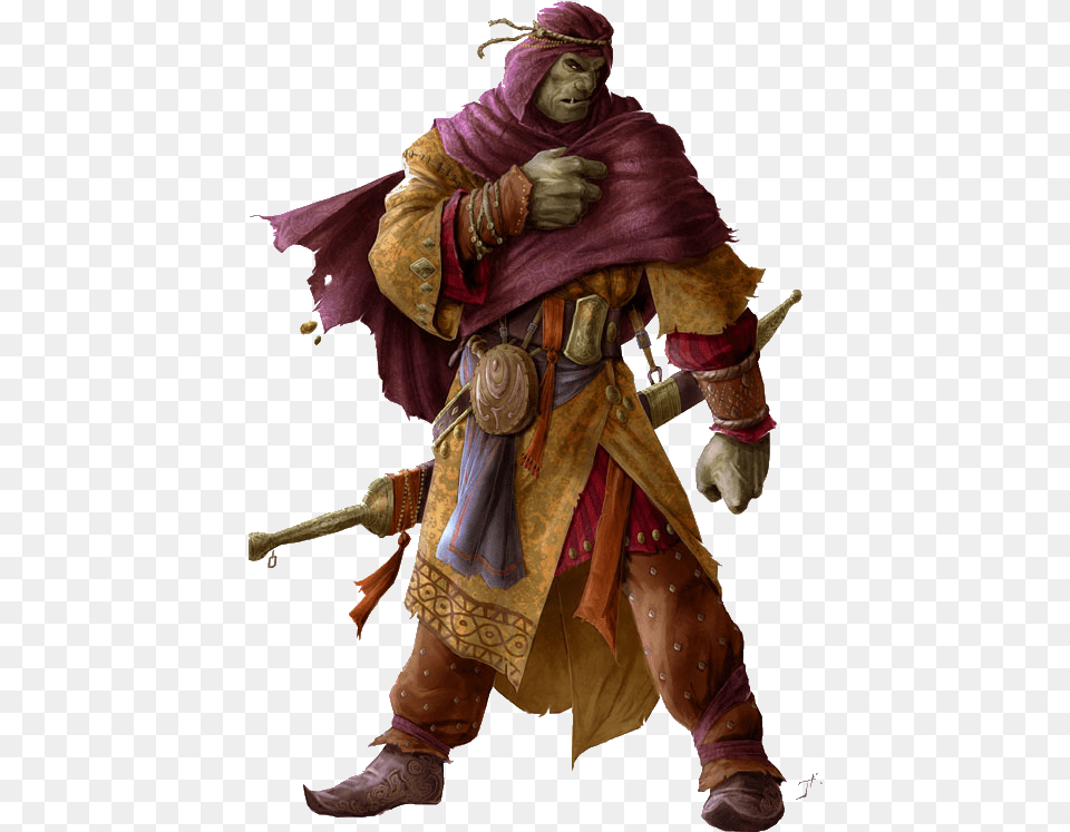 Orc Pathfinder Half Orc Monk, Adult, Female, Person, Woman Free Transparent Png