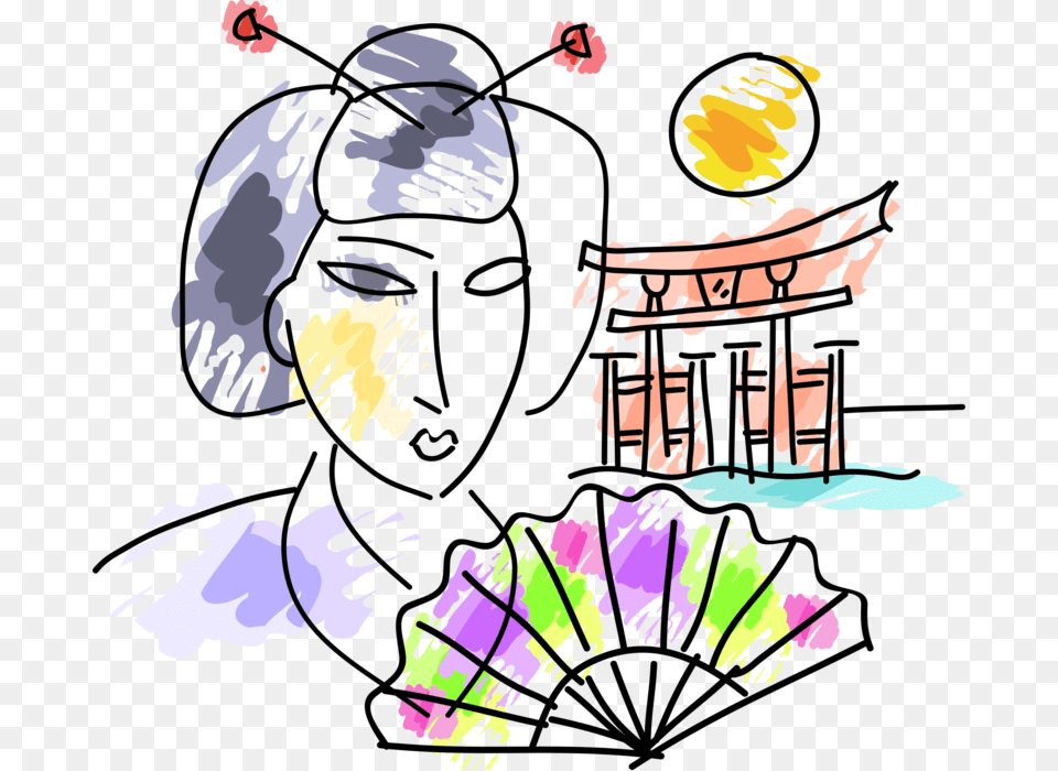 Transparent Oriental Fan Clipart, Adult, Art, Male, Man Free Png