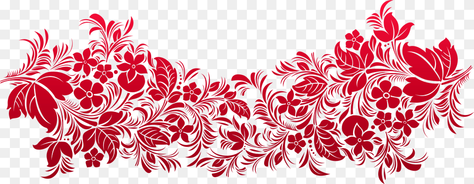 Transparent Ornaments Clipart Red Floral Design, Art, Floral Design, Graphics, Pattern Free Png Download