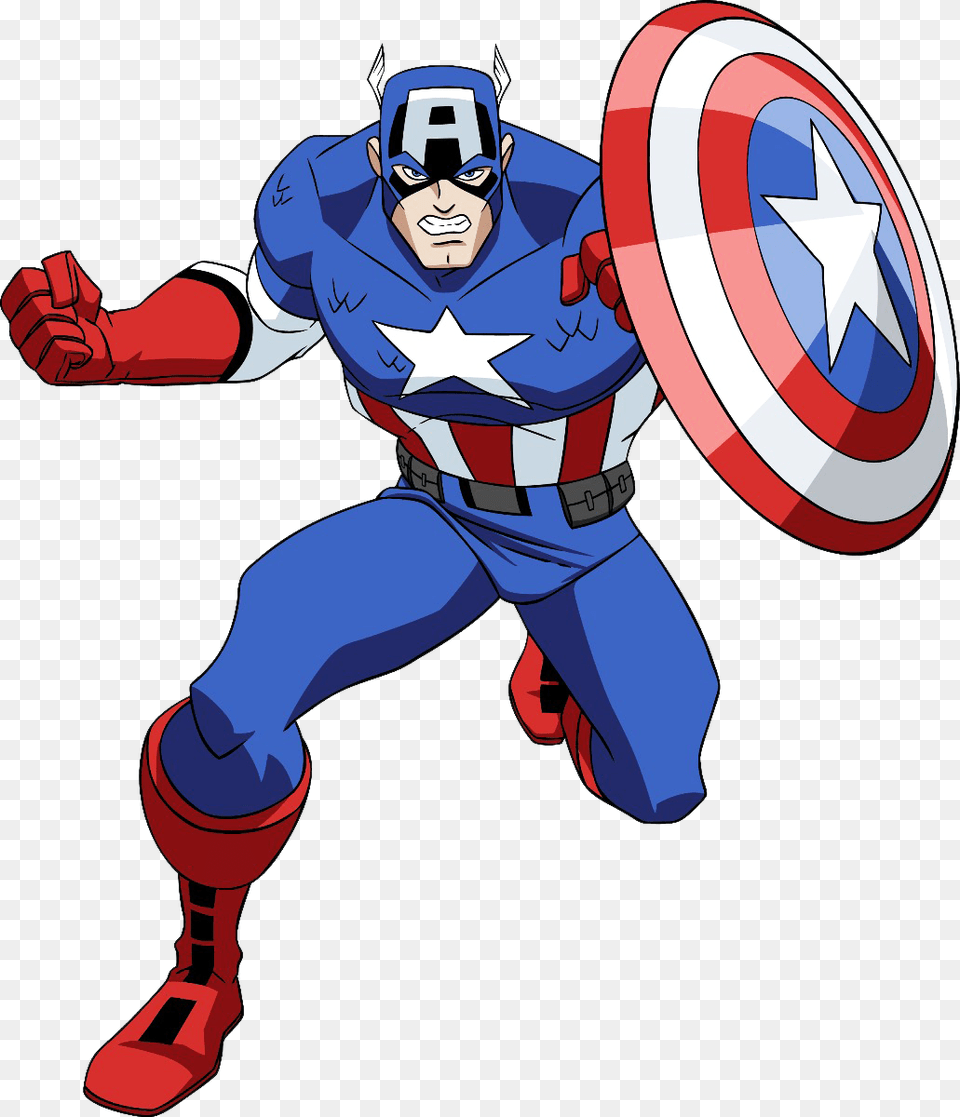 Transparent Os Vingadores Captain America Clipart, Baby, Person, Face, Head Png Image