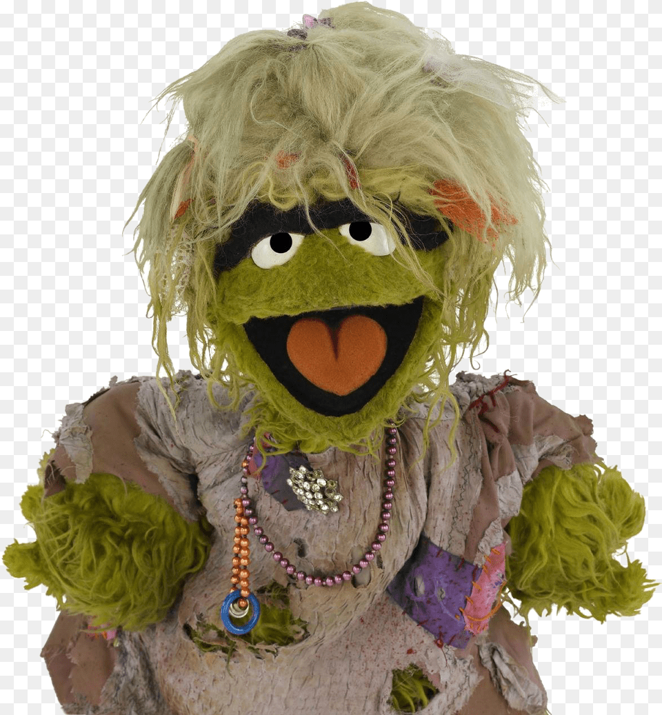 Transparent Oscar The Grouch Grundgetta The Grouch, Doll, Toy, Face, Head Free Png Download