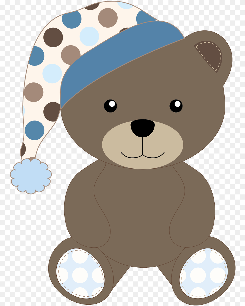 Transparent Ositos Teddy Bear With Nightcap Clip Art, Toy, Plush, Teddy Bear Free Png