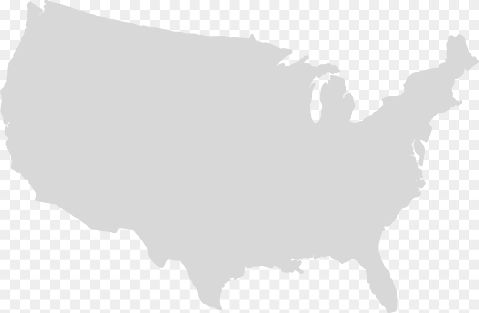 Transparent Outline Us State Map, Stencil, Chart, Plot Free Png Download