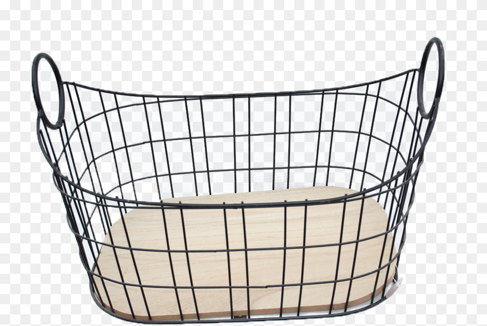 Transparent Oval Shape Storage Basket, Furniture, Crib, Infant Bed, Bed Free Png Download