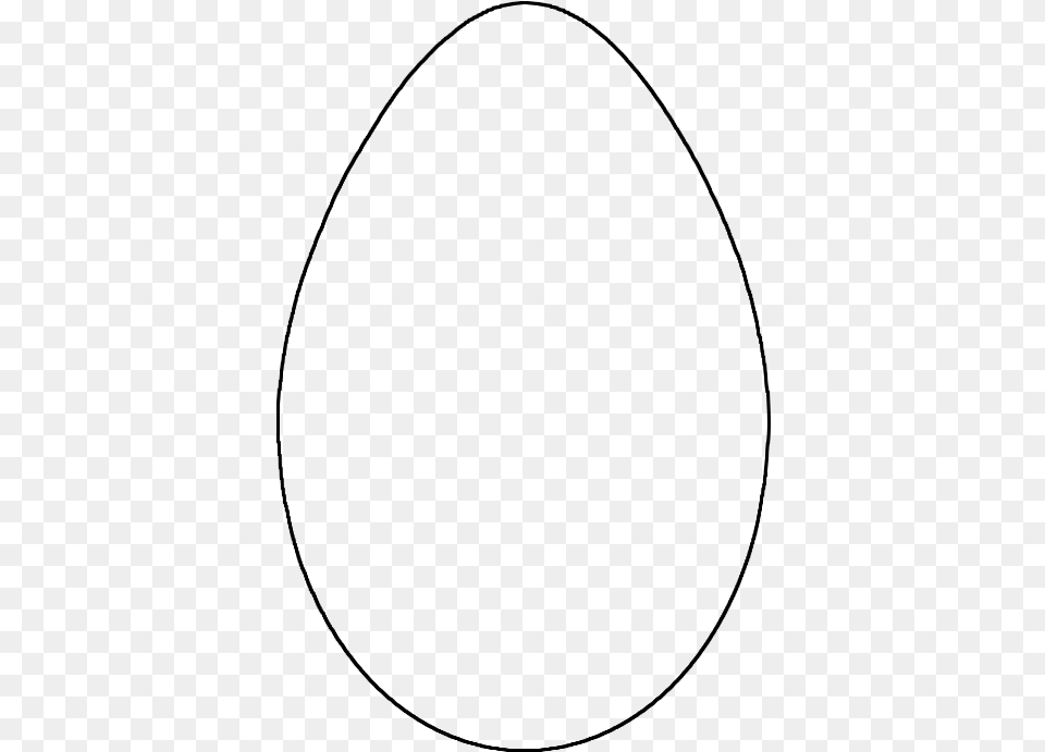 Transparent Oval Shapes Easter Eggs To Colour, Gray Free Png Download