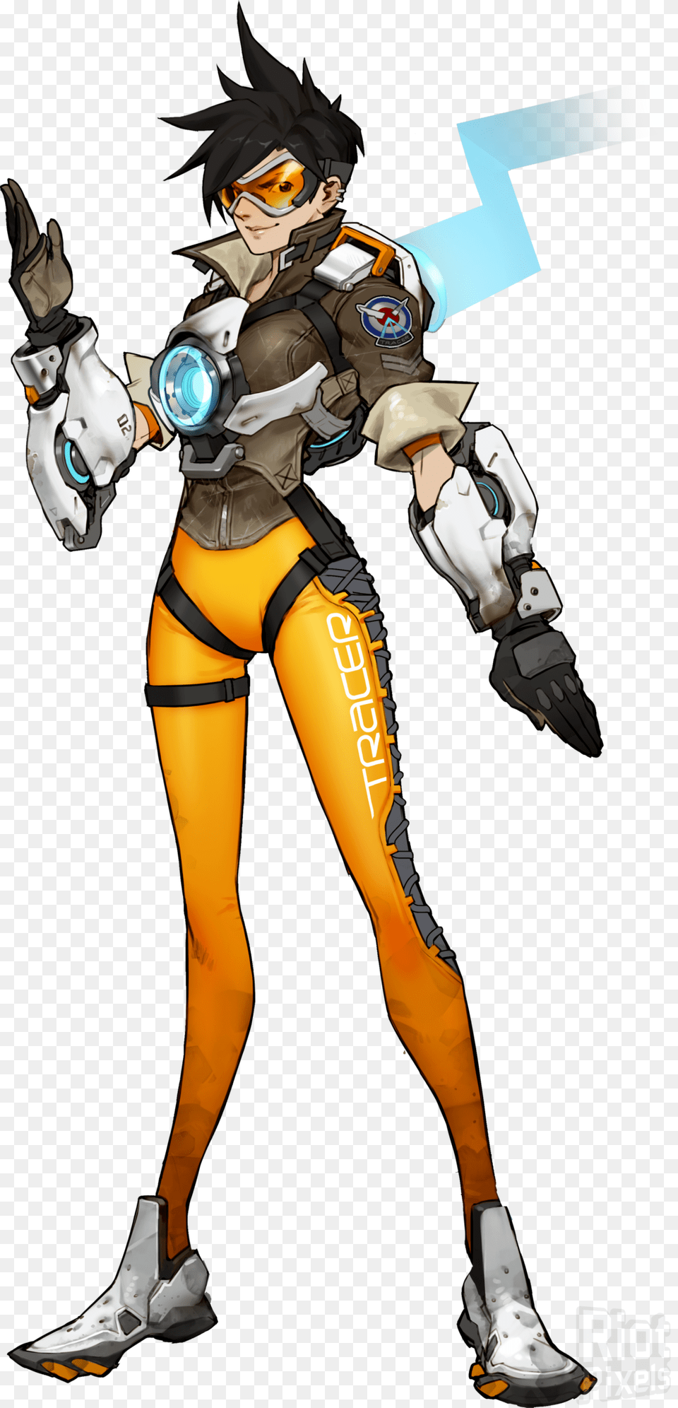 Transparent Overwatch Gif Overwatch Tracer Concept Art, Book, Comics, Publication, Adult Png Image