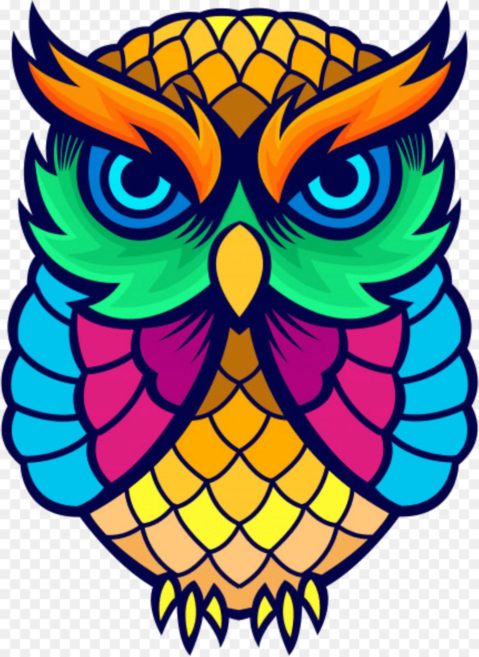 Transparent Owl Face Owl Design Free Png Download