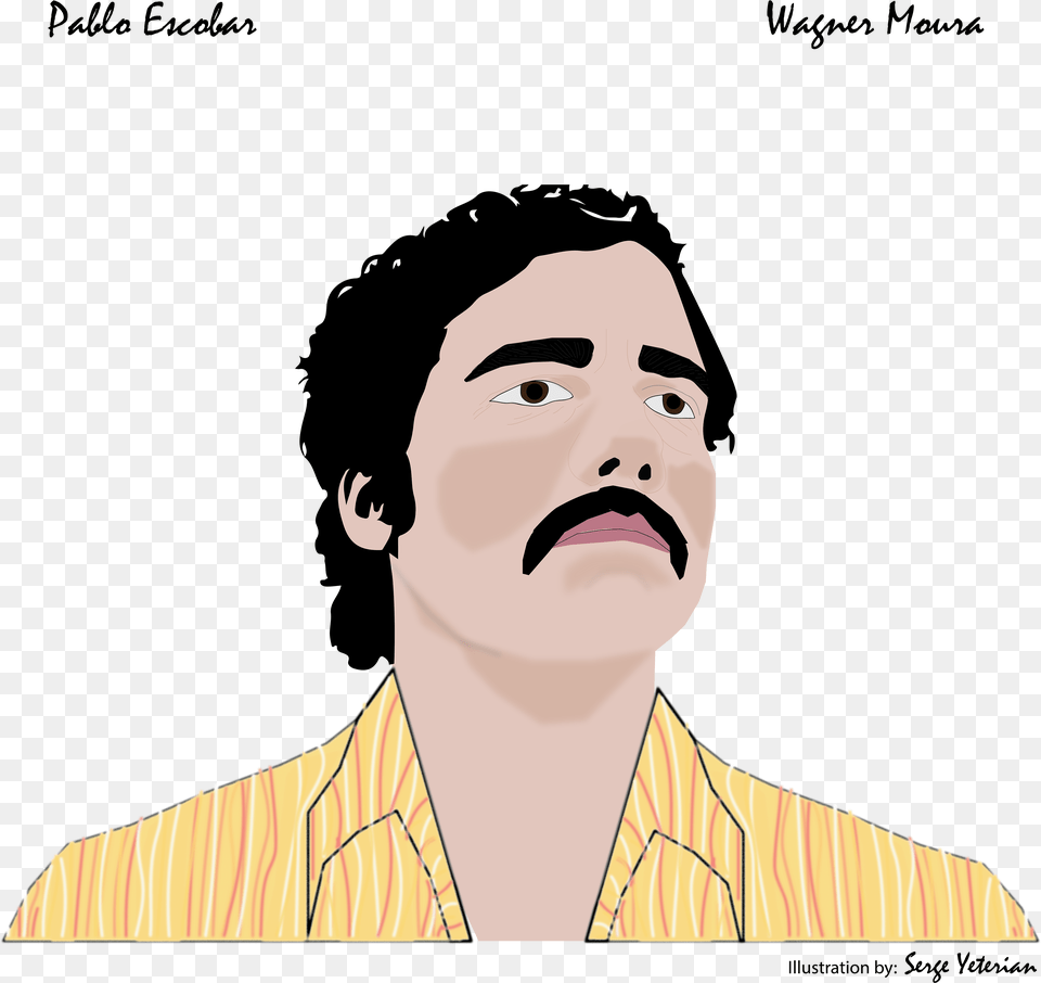 Pablo Escobar Pablo Escobar Cartoon, Person, Face, Head, Adult Free Transparent Png