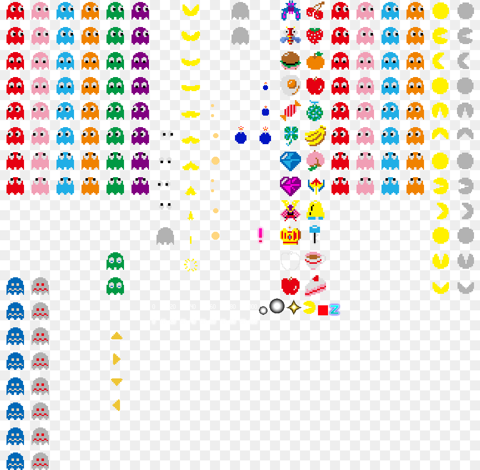 Transparent Pacman Sprite Pacman Sprite Sheet Free Png Download