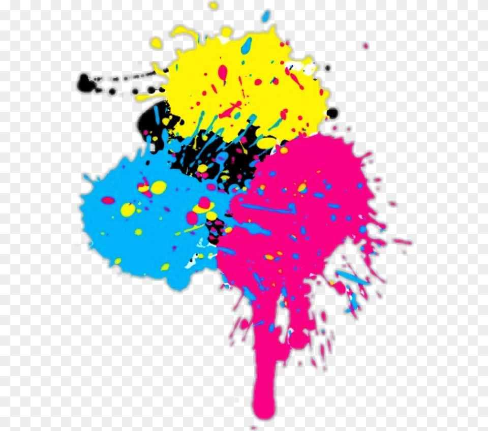 Transparent Paint Colors Clipart Paint Splatter Colourful, Art, Graphics, Modern Art, Baby Png Image