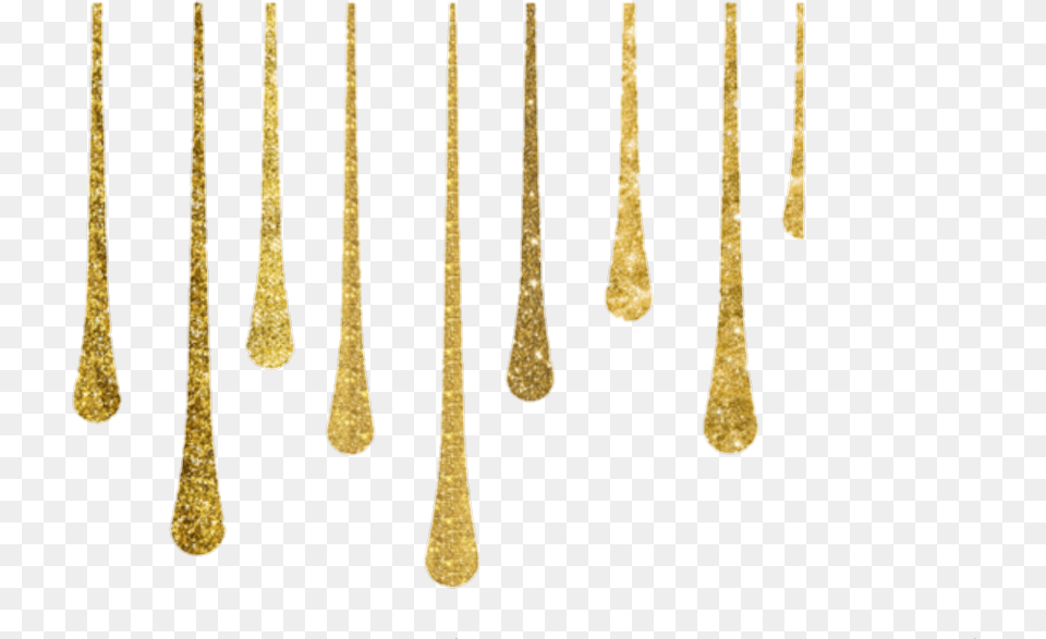 Transparent Paint Drips Gold Dripping Transparent Background, Cutlery, Spoon Png Image