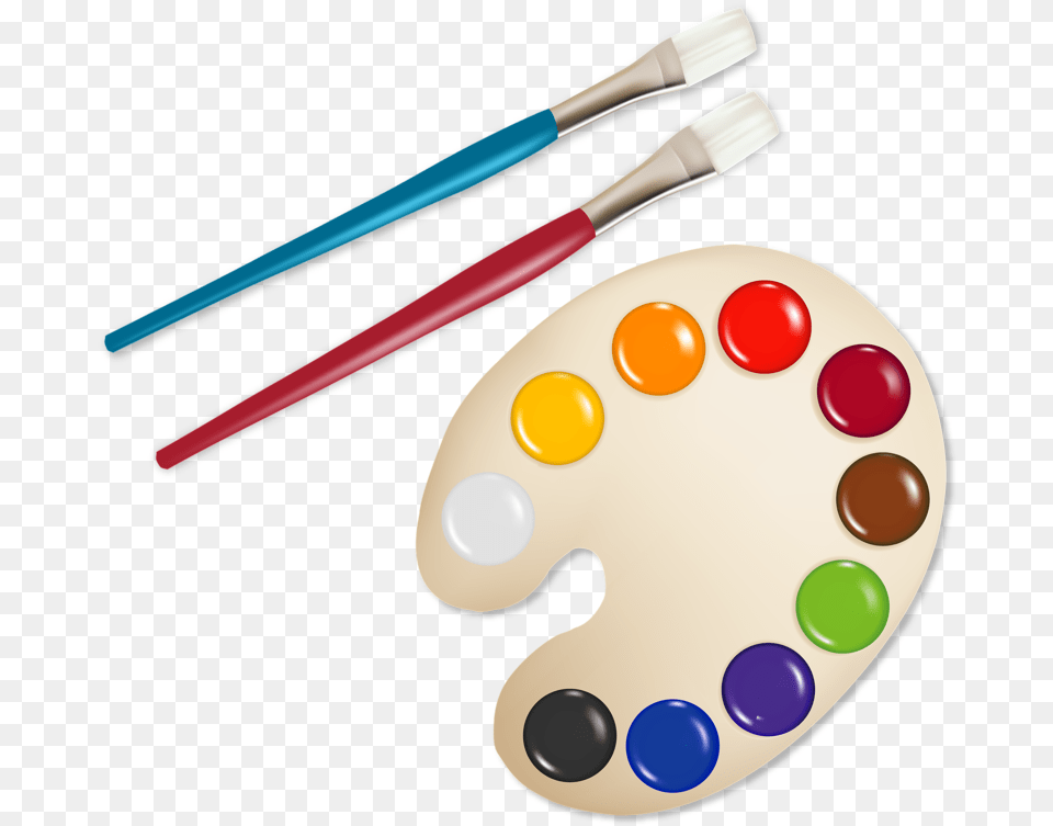 Transparent Paint Palette Watercolor Paints Clipart, Brush, Device, Paint Container, Tool Png Image