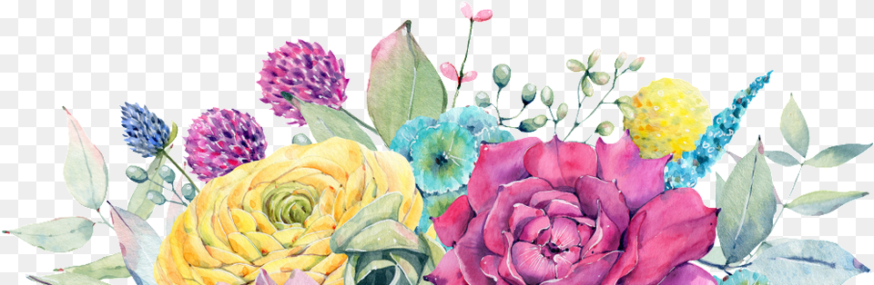 Transparent Painted Flowers Portable Network Graphics, Art, Plant, Pattern, Flower Bouquet Png