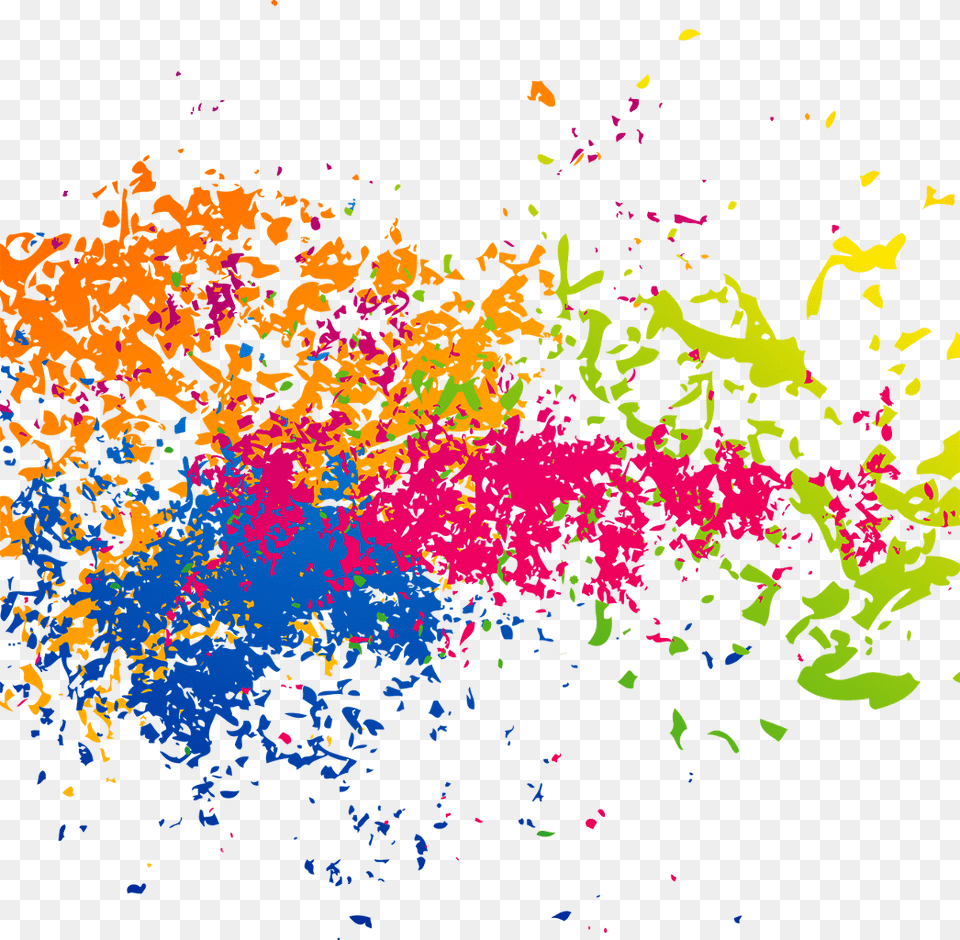 Transparent Paintsplatter Rainbow Colorful Color Splash, Paper, Purple, Confetti, Art Png