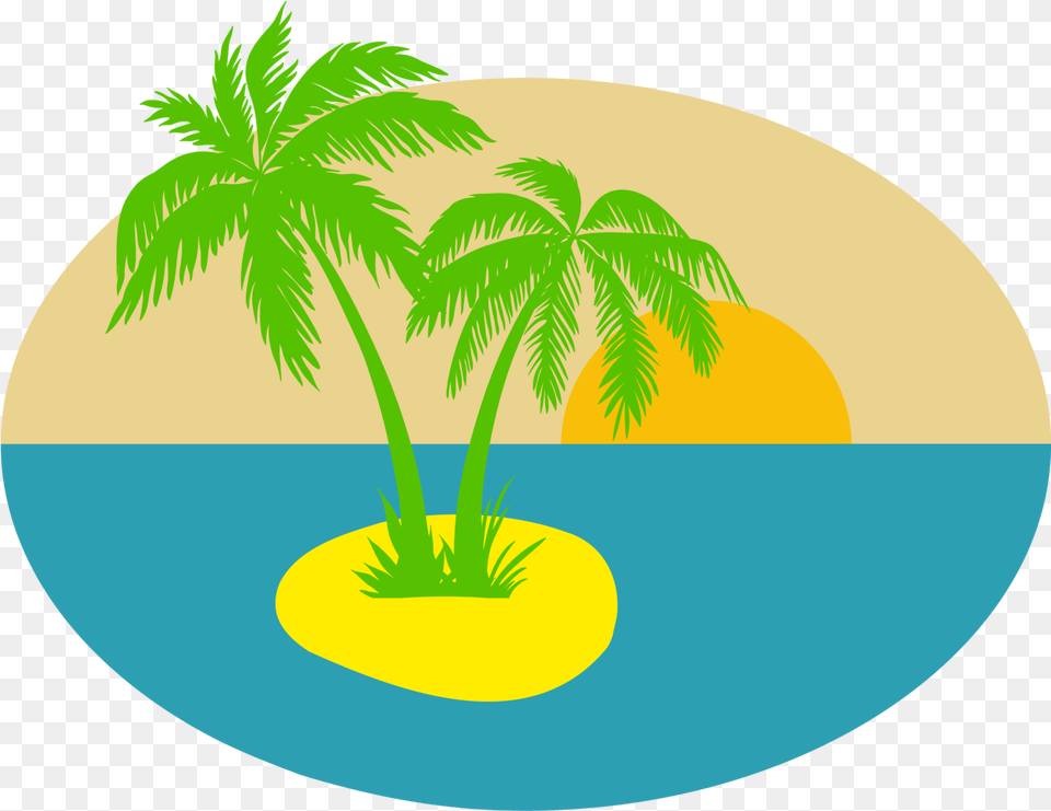 Transparent Palm Leaf Clip Art Palm Tree Silhouette, Summer, Palm Tree, Plant, Nature Free Png Download