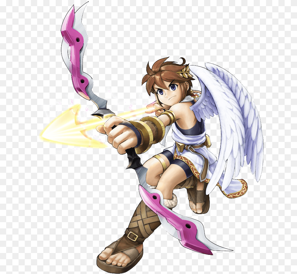 Palutena Pit Kid Icarus, Archer, Archery, Bow, Person Free Transparent Png