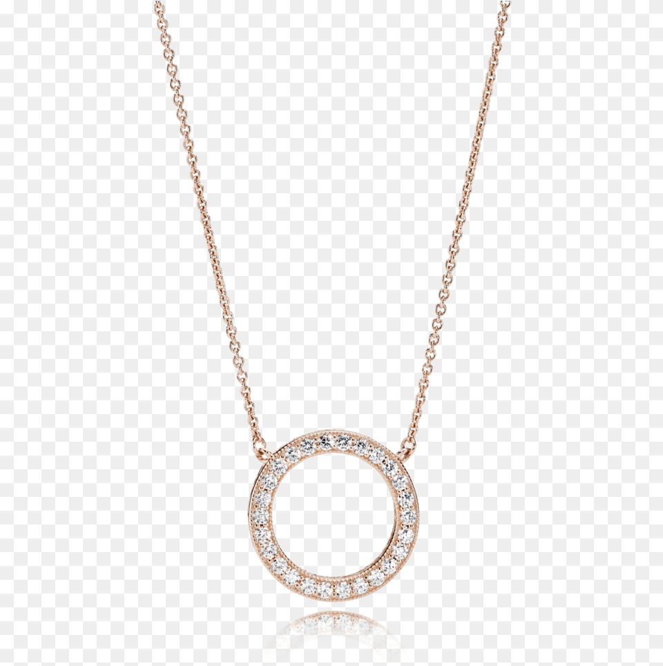 Pandora Pandora Circle Necklace Gold, Accessories, Diamond, Gemstone, Jewelry Free Transparent Png