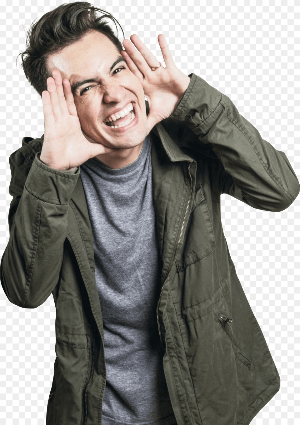 Panic At The Disco All Time Low Alex 2017, Clothing, Jacket, Coat, Face Free Transparent Png
