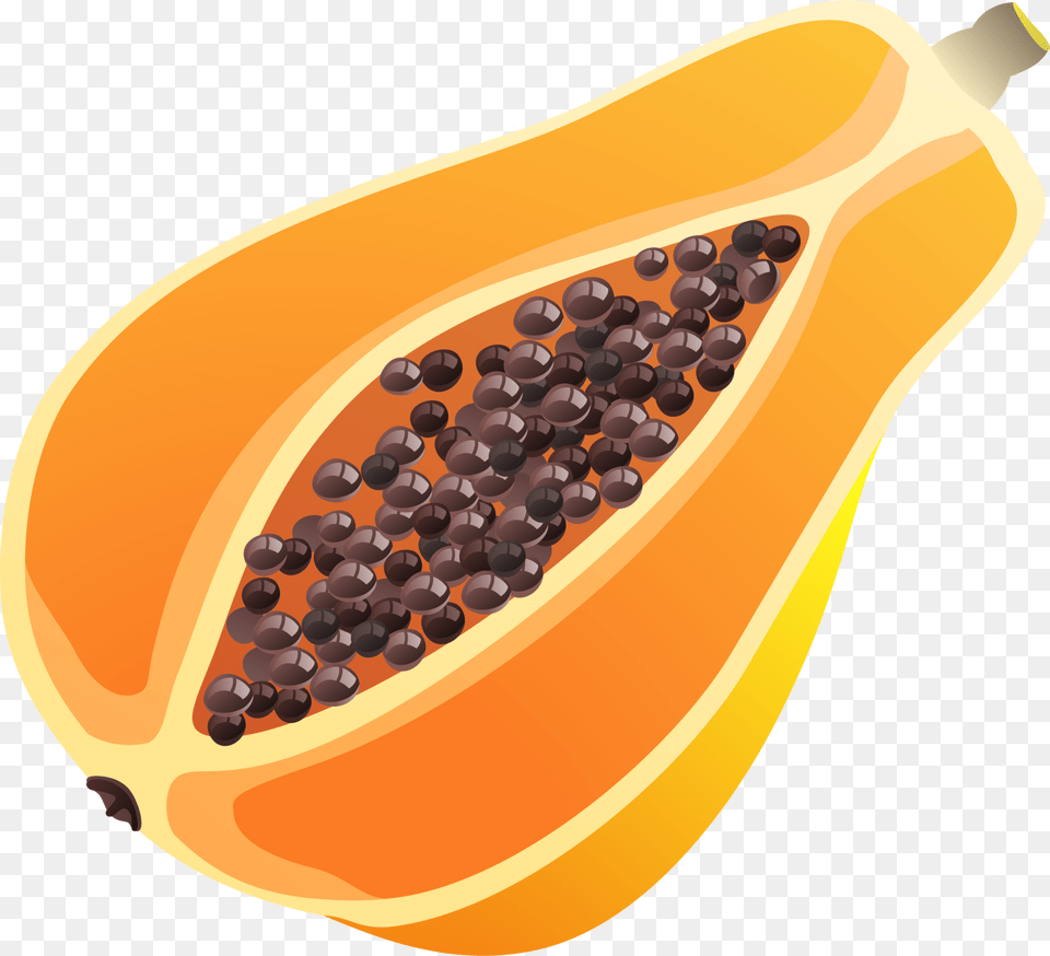 Papaya Clipart Orange Papaya Fruit Cartoon, Food, Plant, Produce, Hot Tub Free Transparent Png