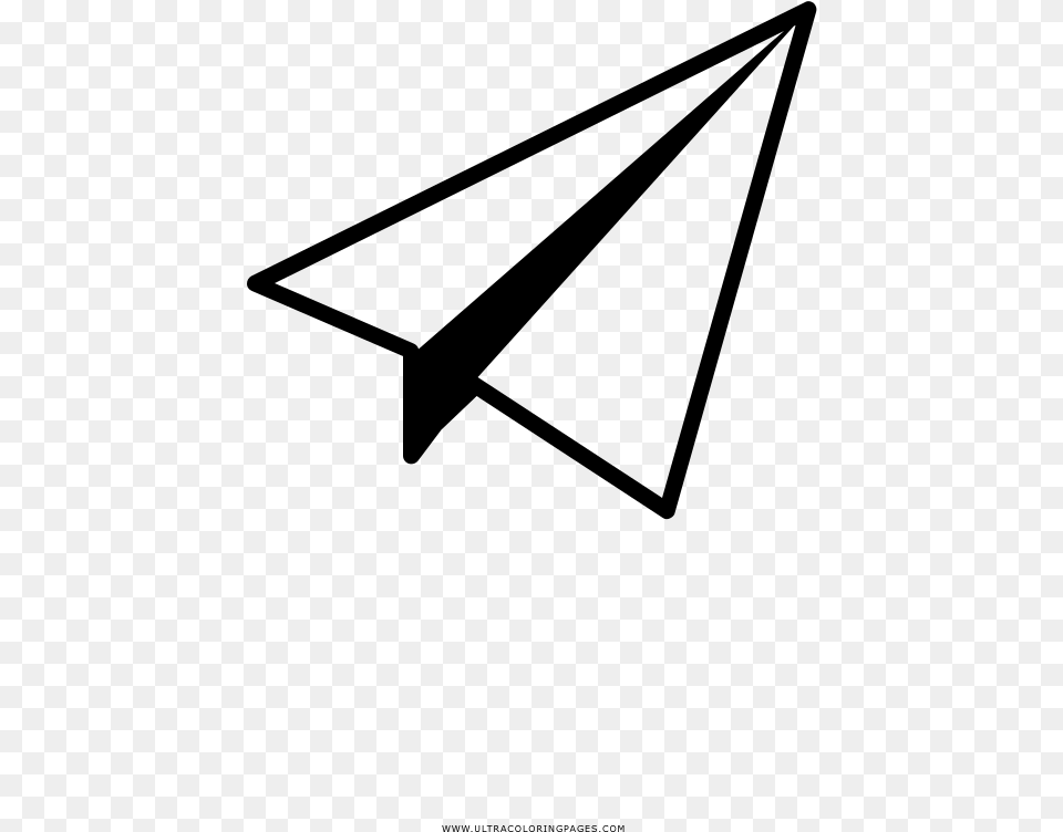 Paper Airplanes Clipart Desenho De Aviaozinho De Papel, Gray Free Transparent Png