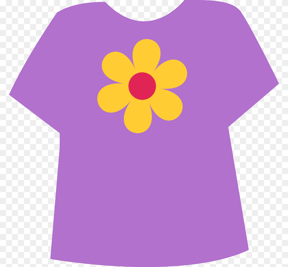 Transparent Paper Dolls Clipart Paper Doll Clothes, Clothing, T-shirt, Purple, Flower Free Png