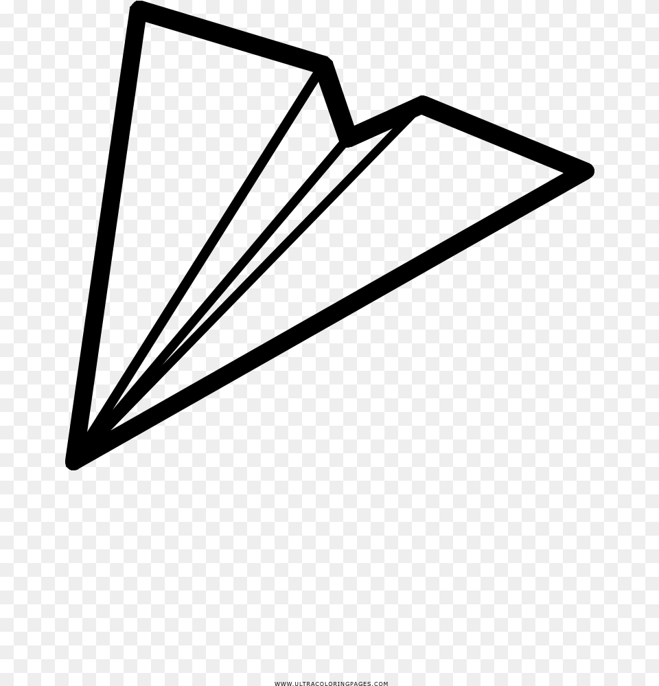 Transparent Paper Planes Triangle, Gray Free Png Download