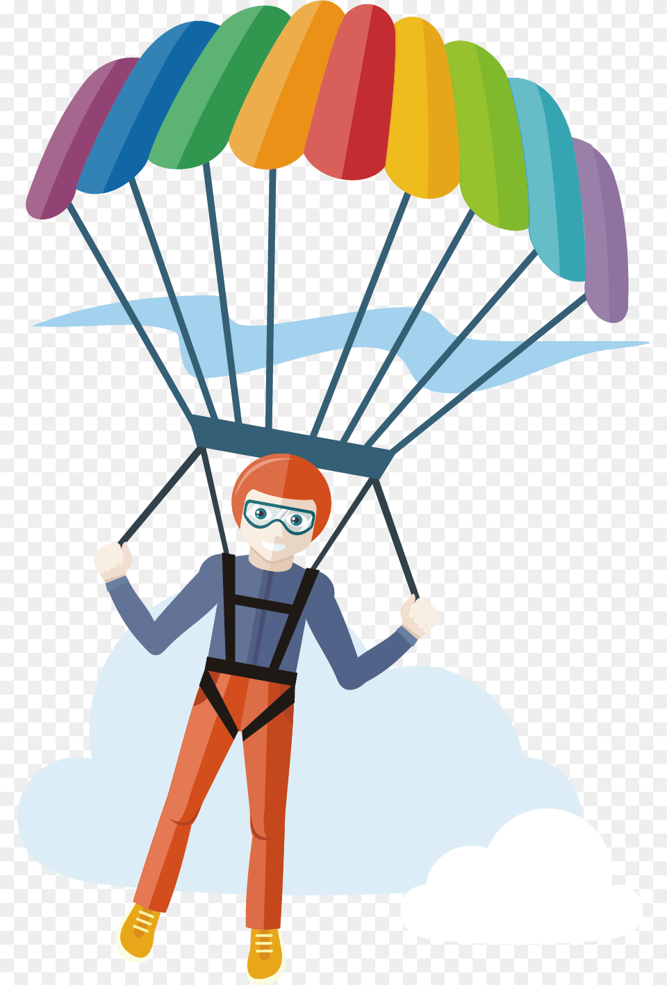 Transparent Parachute Skydiver Clipart, Person, Face, Head, Dynamite Png