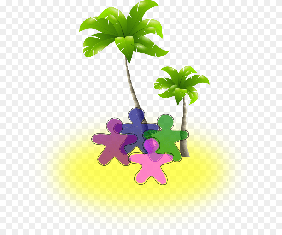 Transparent Paradise Clipart Palm Tree, Leaf, Plant, Palm Tree, Art Png