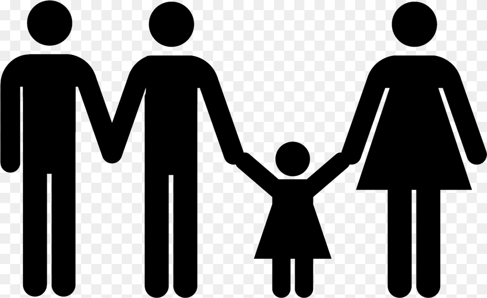 Transparent Parents Clipart Three Parent Family, Body Part, Hand, Person, Sign Free Png