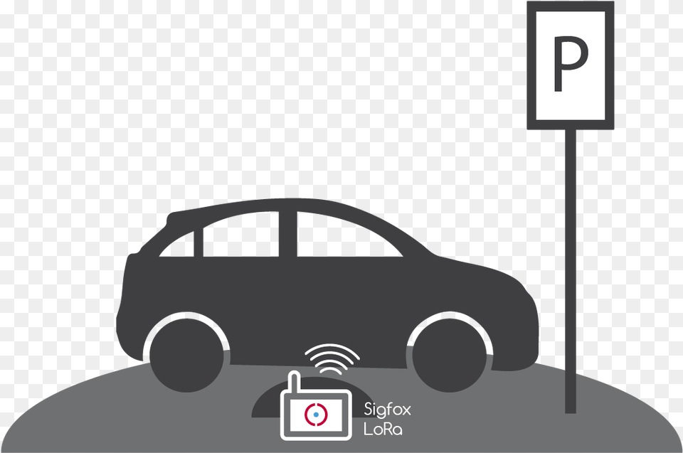 Transparent Parked Car City Car, Symbol, Transportation, Vehicle, Sign Free Png Download