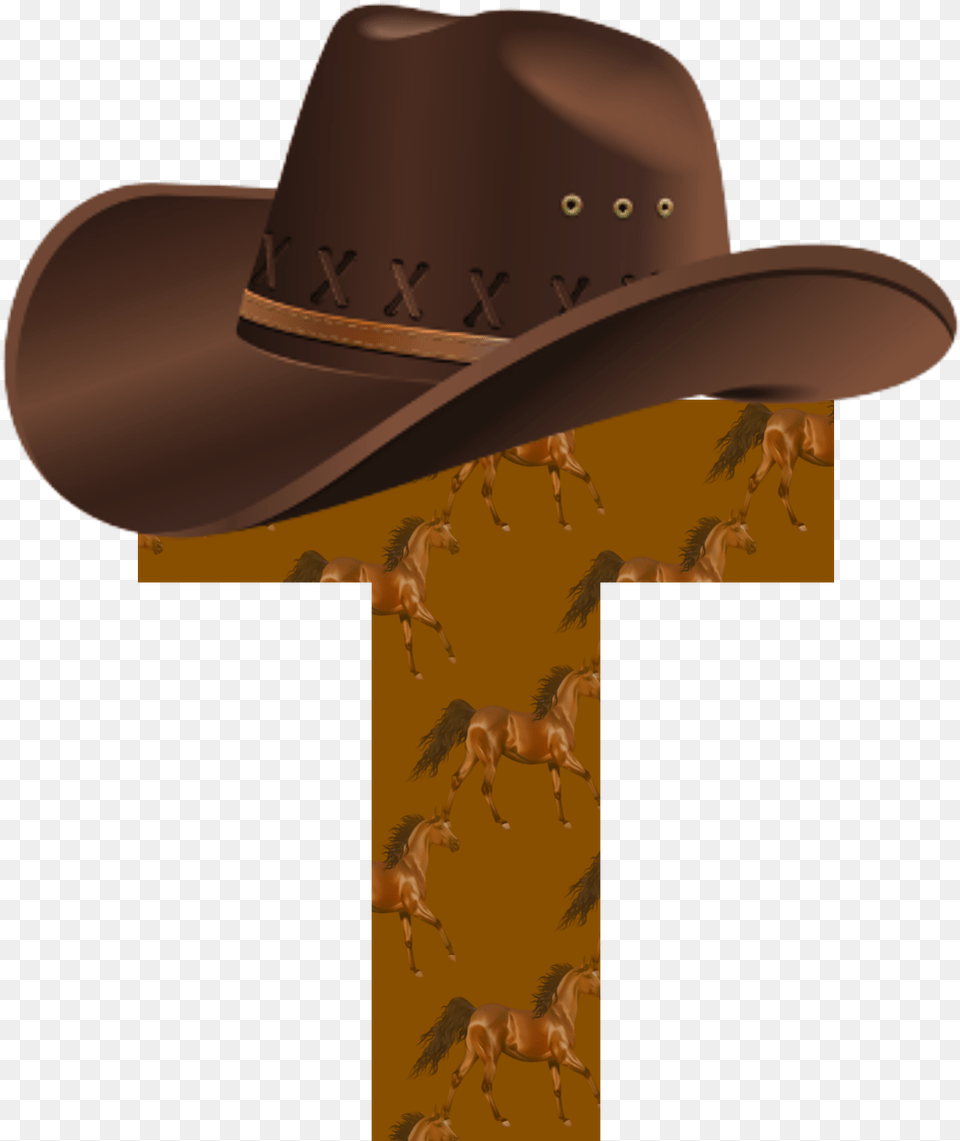 Transparent Part Hat Cowboy, Clothing, Cowboy Hat, Animal, Horse Free Png Download