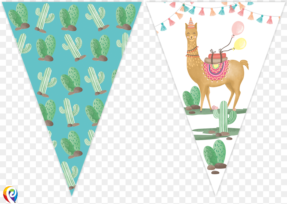 Transparent Party Flag Llama Banner, Triangle Png