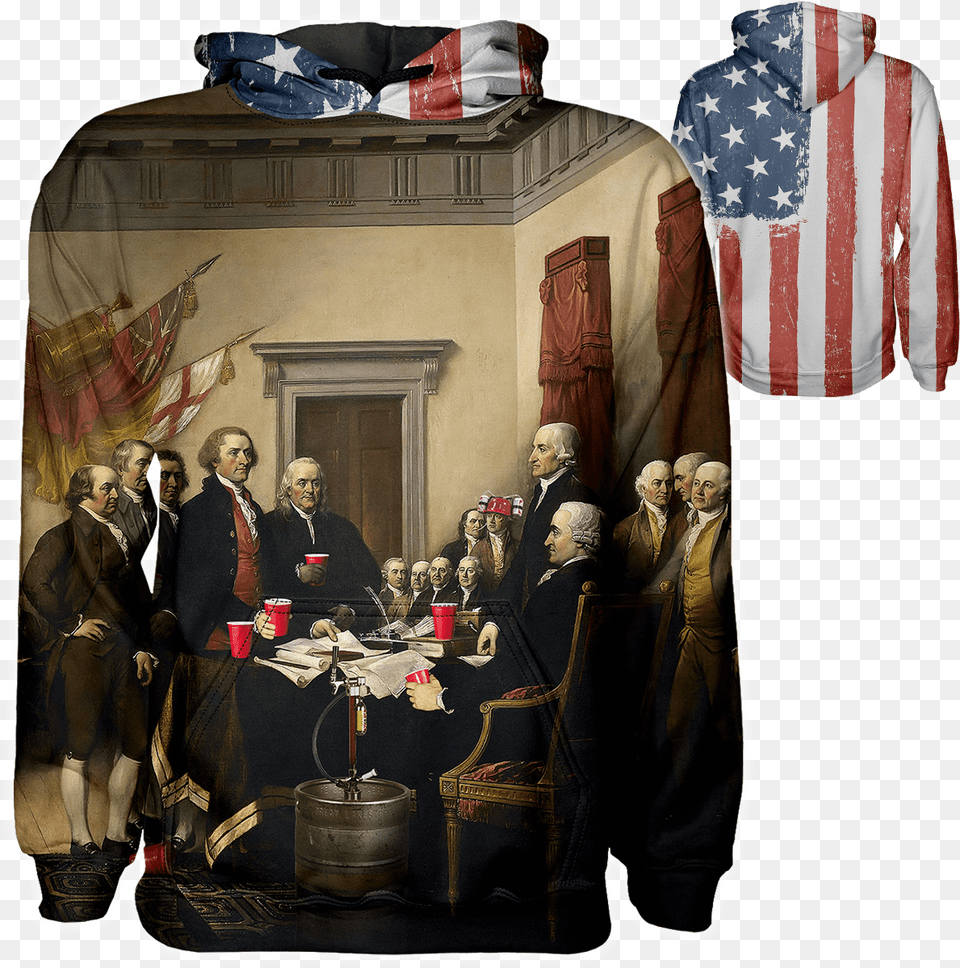 Transparent Party Flag Signing Of The Declaration Of Independence Meme, Art, Painting, Adult, Person Free Png