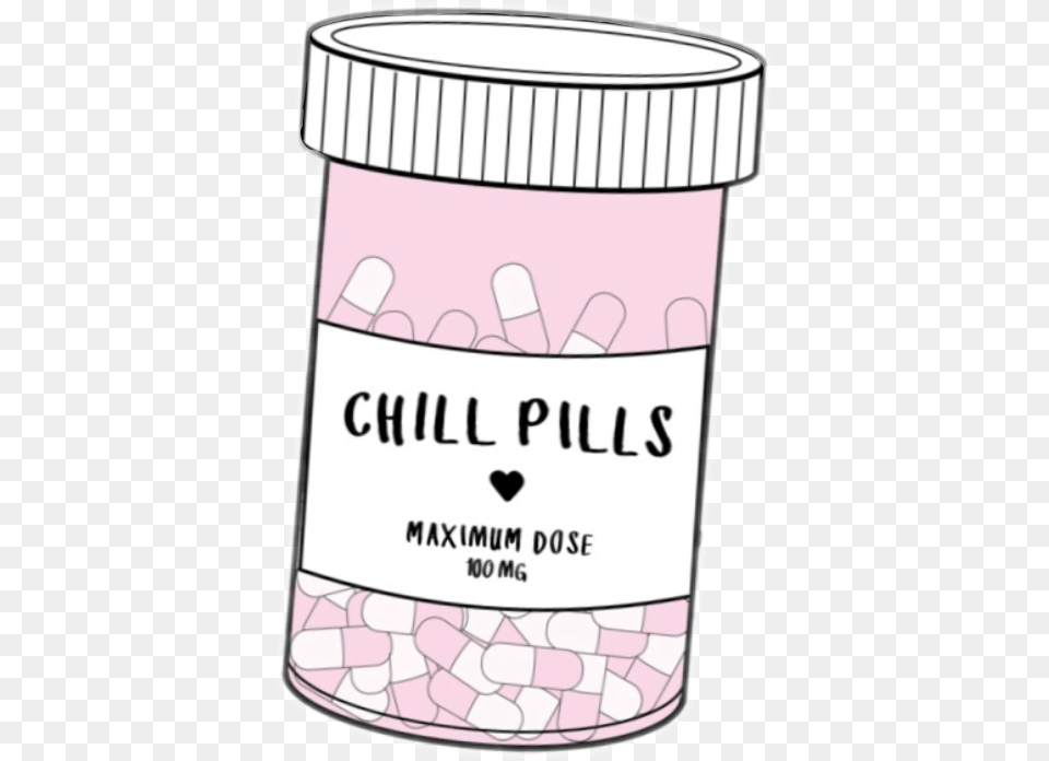 Pastel Goth Aesthetic Pill Bottle, Jar Free Transparent Png